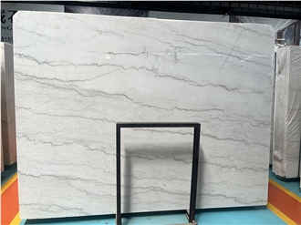 Guangxi White Natural China Marble Slab Tiles