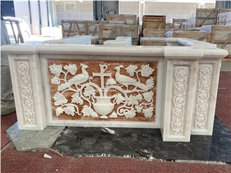 Handmade Carvings Customized For Russian Churches Fireplace