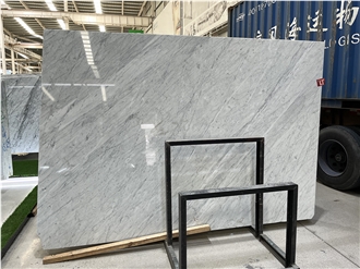 Natural Polished Bianco Carrara White Marble Tiles