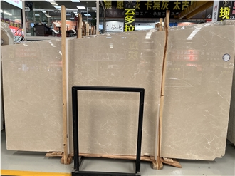 Polished Burdur Beige Marble Slabs Tile From Turkey