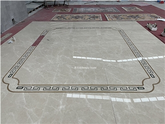 Simple Design Marble Waterjet Border Line Decoration Tiles