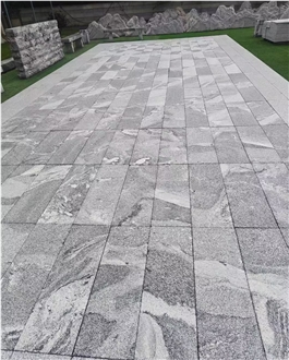 Fantasy Grey Granite Pavers - Grey Granite Flamed Pattern