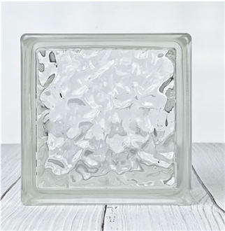 145 Glass Brick-Ice Crystal Pattern  Bricks