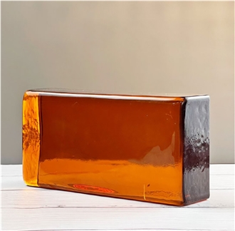 Amber Solid Glass Bricks