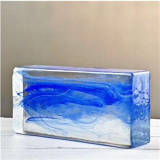 Blue Cloud Solid Glass Bricks