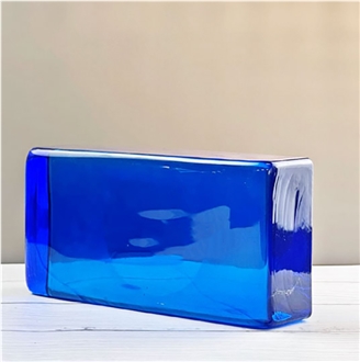 Dark Blue Solid Glass Bricks