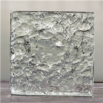 Glass Brick-Double Sided Ice Crystal Pattern Bricks