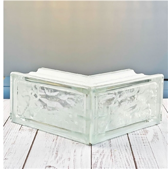 Glass Brick-Half Brick Large Straight Corner Bricks