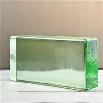 Green Solid Glass Bricks