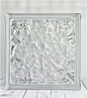 Hollow  Glass Brick-Ice Crystal Pattern Building Ornaments