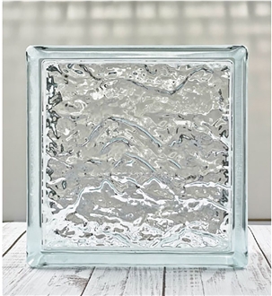 Hollow Glass Brick-Iceberg Pattern  Bricks