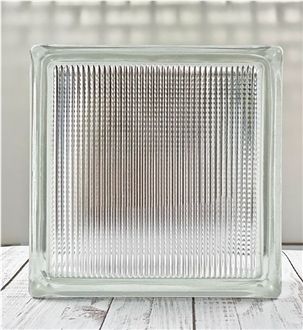 Hollow Glass Brick-Pinstripe Building Ornaments