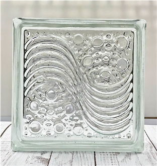 Hollow Glass Brick-Water Ripple Building Ornaments