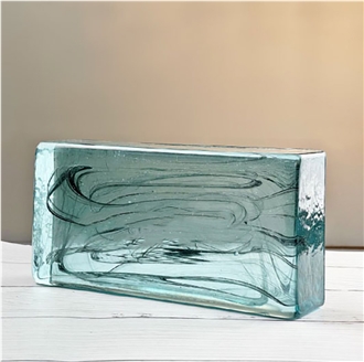 Lake Green Cloud Solid Glass Bricks