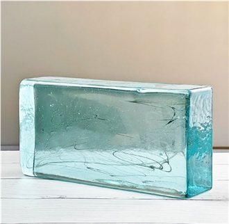 Light Blue Cloud Solid Glass  Bricks