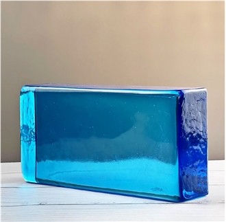 Light Blue Solid Glass Bricks