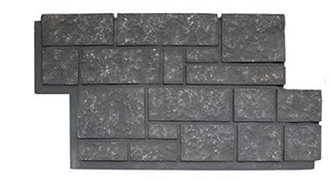 NATURAL ROCK PANEL NEU-WP010A-BK Faux Stone Veneer