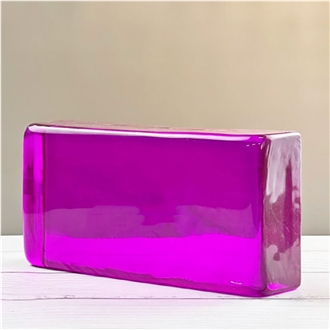 Purple Solid Glass Bricks