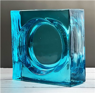 Sky Blue Glass Bricks