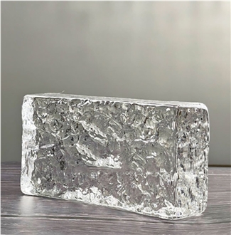 Ultra White Double-Sided Ice Crystal Pattern Bricks