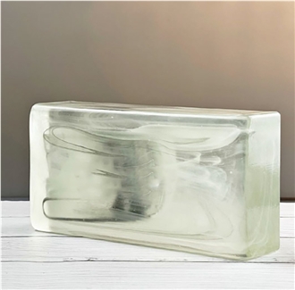 White Cloud Solid Glass  Bricks