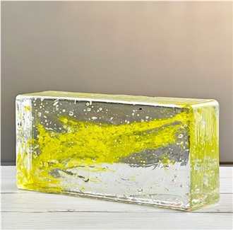 Yellow Cloud Solid Glass Bricks