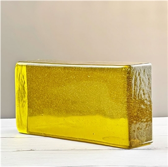 Yellow Solid Glass Bricks