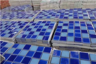 Hot Sale Crystal Glass Mosaic Tiles For Swimming Pool