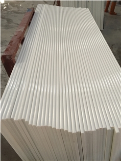 Super White Calacatta Nano Stone Slabs For Kitchen Design