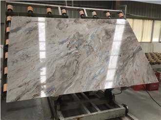 China Direct Factory Grey Galaxy Marble Slabs
