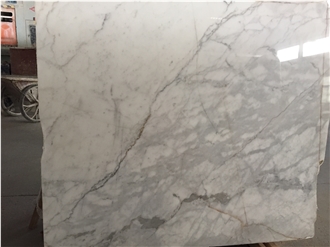 Snowflake White Marble Slabs, Tiles