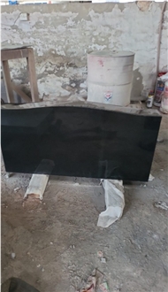 Black Granite Polished Headstone