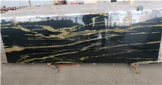 Titanium Gold Granite Slab & Tiles