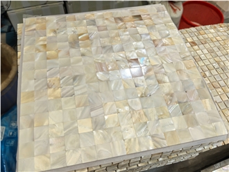 Seamless Square Shell Mosaic Glass Mosaic Tiles