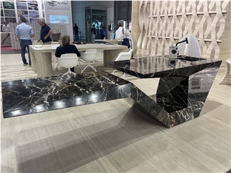 Black Gold Marble Kitchen Countertop Commercial Counters
