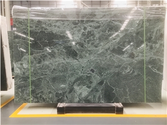 Beautiful Polished Prada Green Marble Slabs