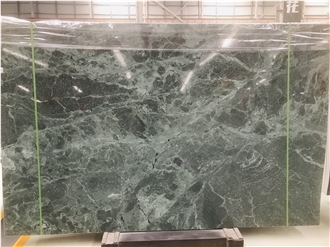 Super Hot Green Marbles, Polished Slabs Tiles