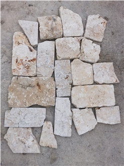 Limestone Split Wall Stone,Natural Beige Loose Stone Wall