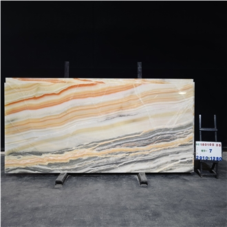 Beige Rainbow Onyx Big Slabs