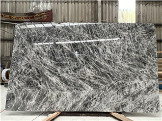 Ice Grey Silver Fox Marble Slab Tiles