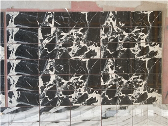 Noir Grand Antique Marble Slab  Tiles