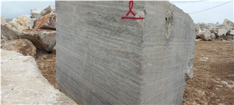 Silver Travertine, Turkey Grey Travertine Blocks