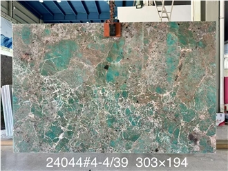 Amazonita Green Granite Slabs Home Wall Decoration