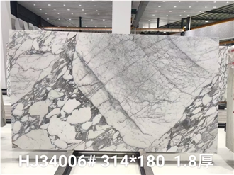Arabescato Marble Slabs Classico White Stone Tile