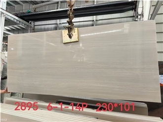 Winter Mist Marble Slabs Wooden Vein Beige Stone Tile
