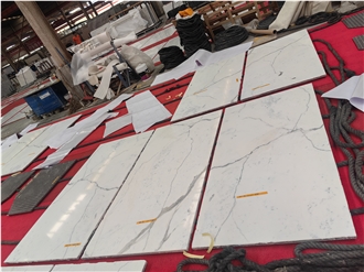 Goldtop Calacatta White Marble Table Wall Slabs Floor Tiles