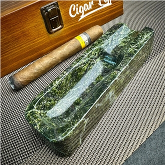 Green Marble Stone Cigar Ashtray