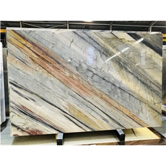 Natural Aurora Blue Quartzite Slabs