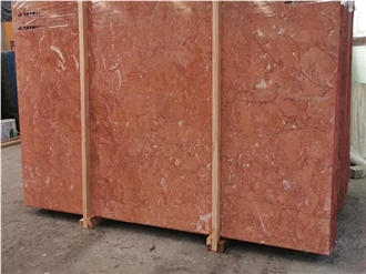 Orange Peel Red Marble Slabs