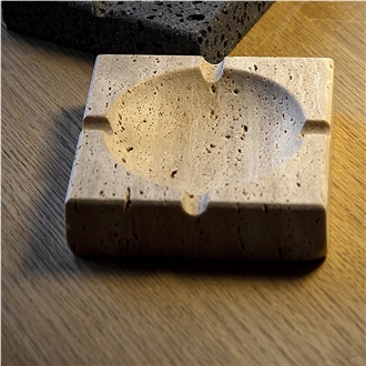 Travertine Stone Ashtray